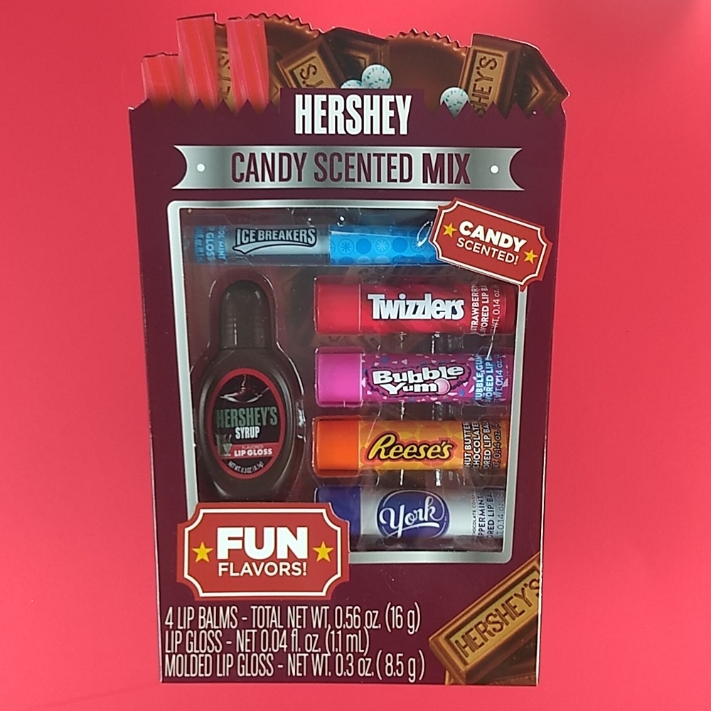 Hershey Candy Scented Mix 6 pack Lip Balm/ Gloss, Factory Se…